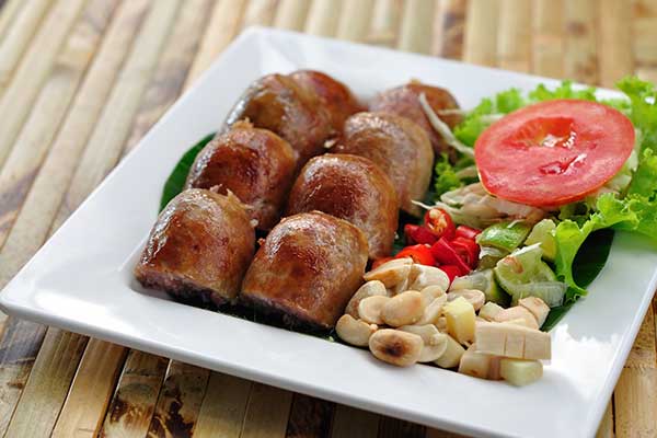 Fried Isan Sausages