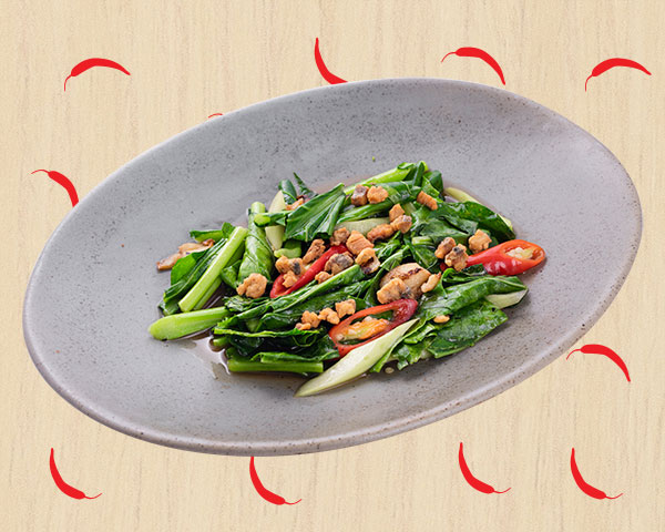 Stir-fried Chinese Kale with Salted Fish