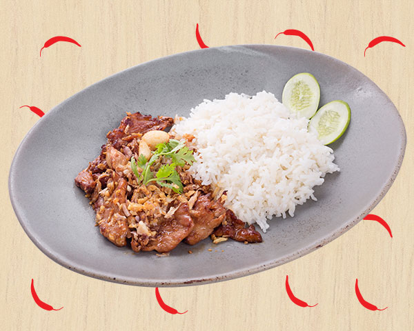 Chicken Breast in Chilli Paste with Rice