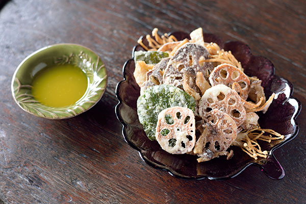 Crispy Mushrooms & Lotus Roots